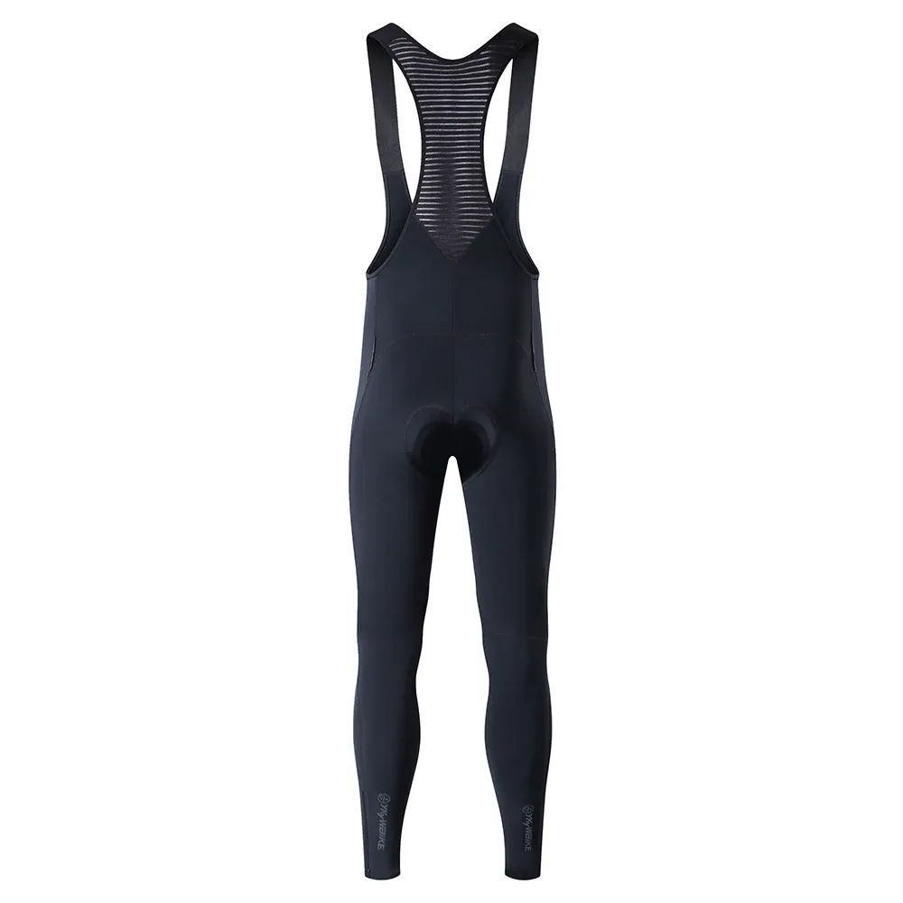 YKYWBIKE Pro Thermal Fleece Bib Tights for Cold-Weather Riding