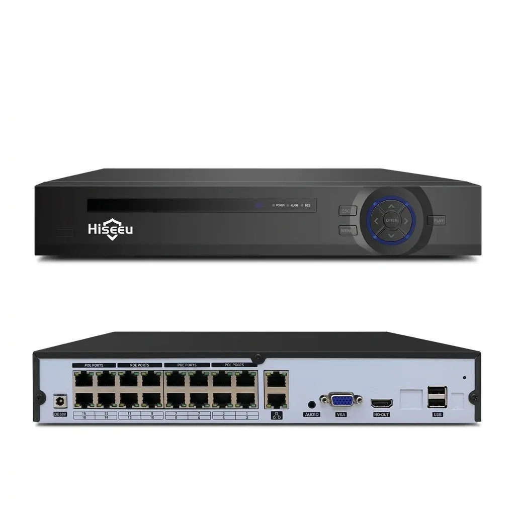 Hiseeu 16-channel 4K PoE NVR recorder