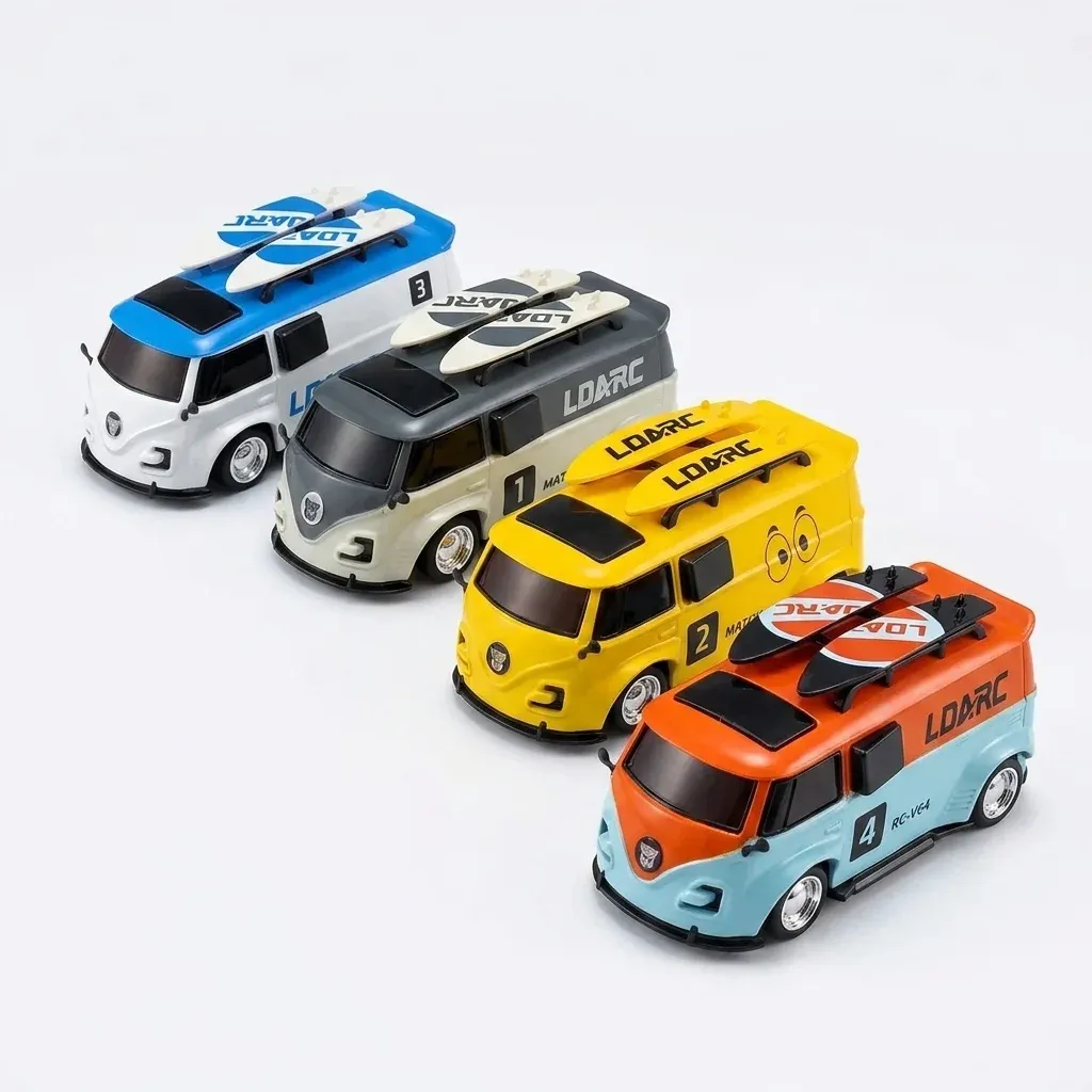 LDARC V64 1:64 Mini RC Bus for Tabletop Play