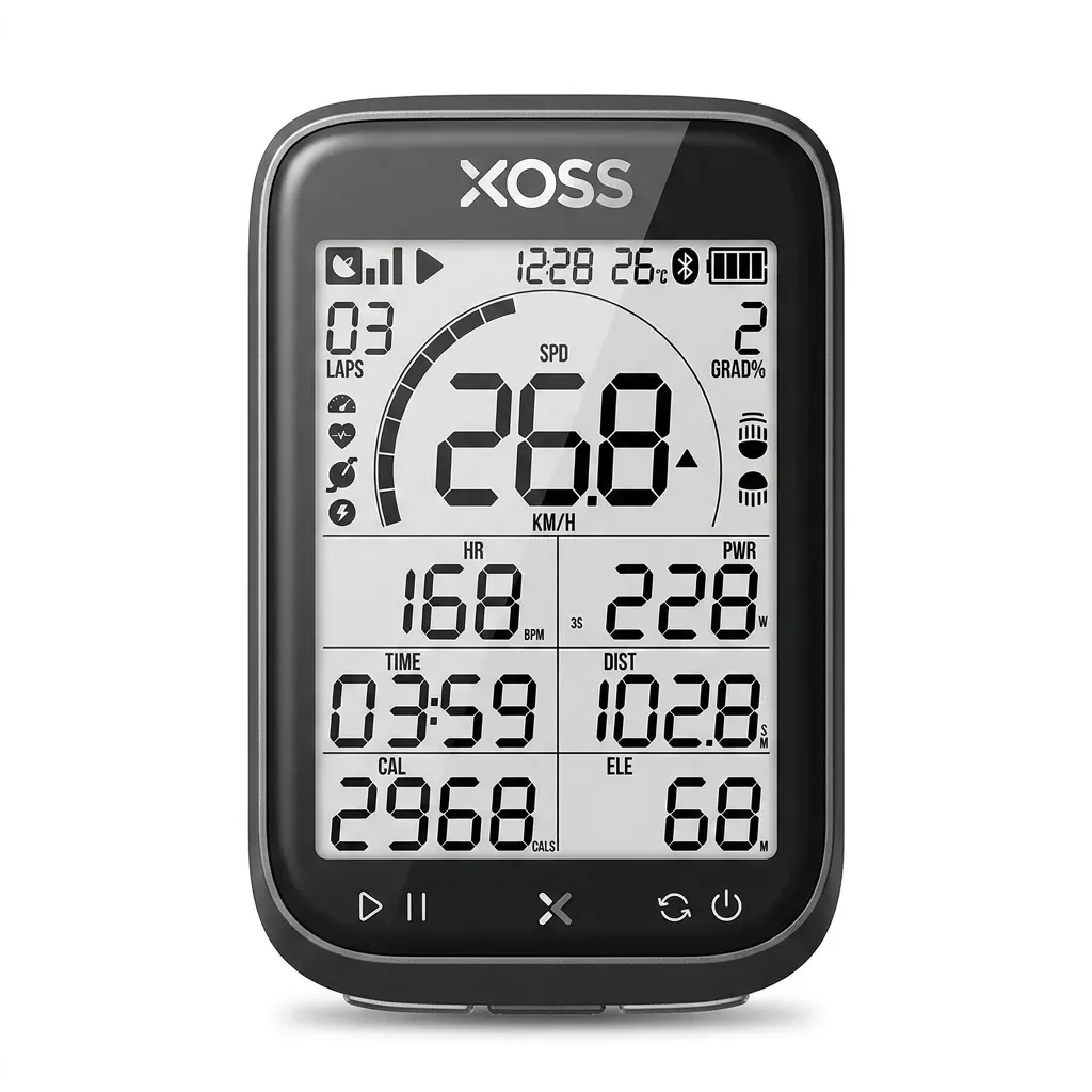XOSS G3+ GPS Bike Computer with 2.8-Inch Display