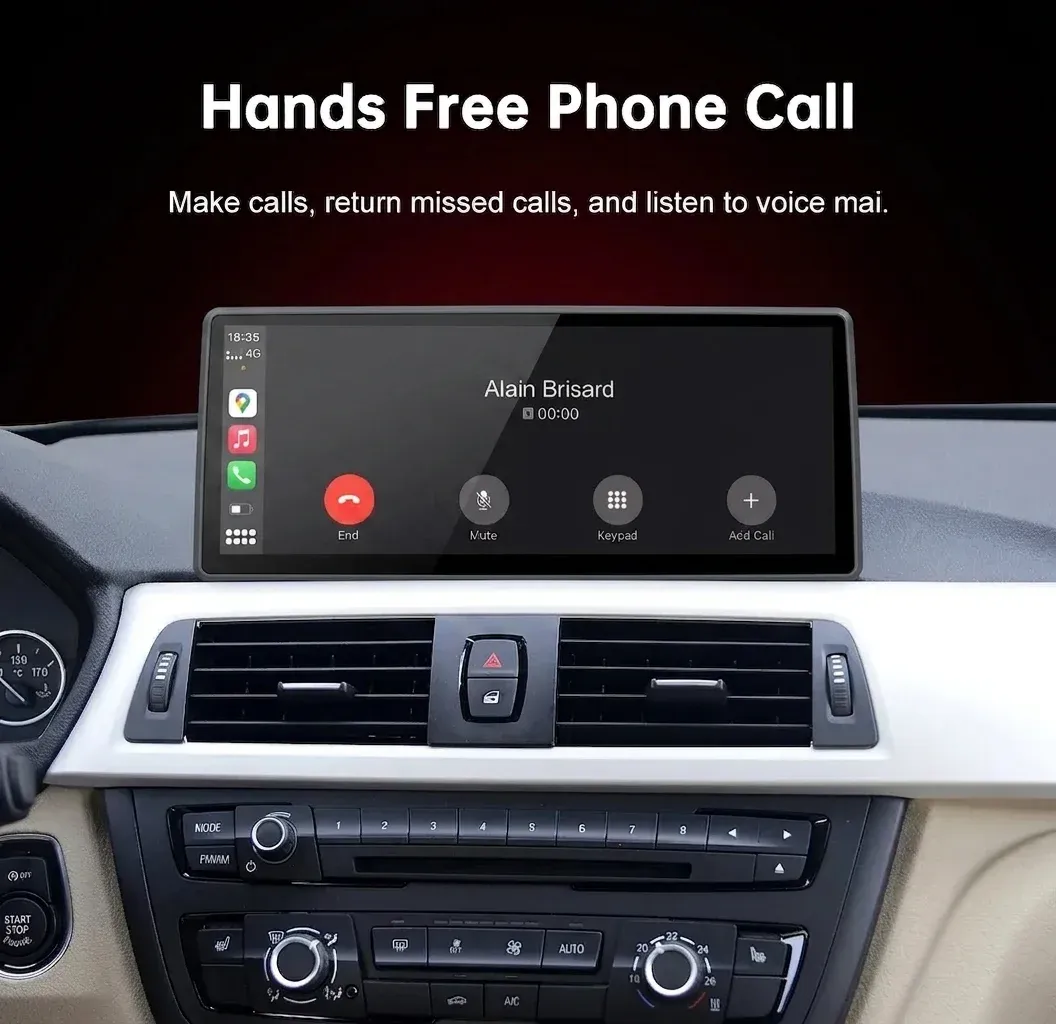 RoadTop BMW wireless CarPlay dashboard display