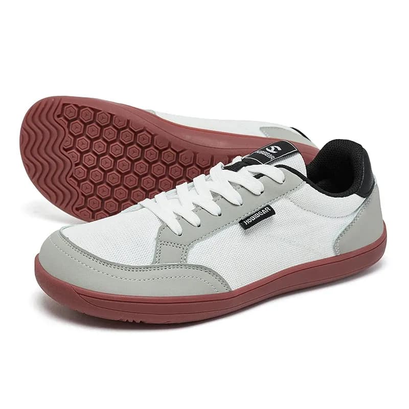 HOBIBEAR Barefoot Wide-Toe Lace-Up Walking Sneakers