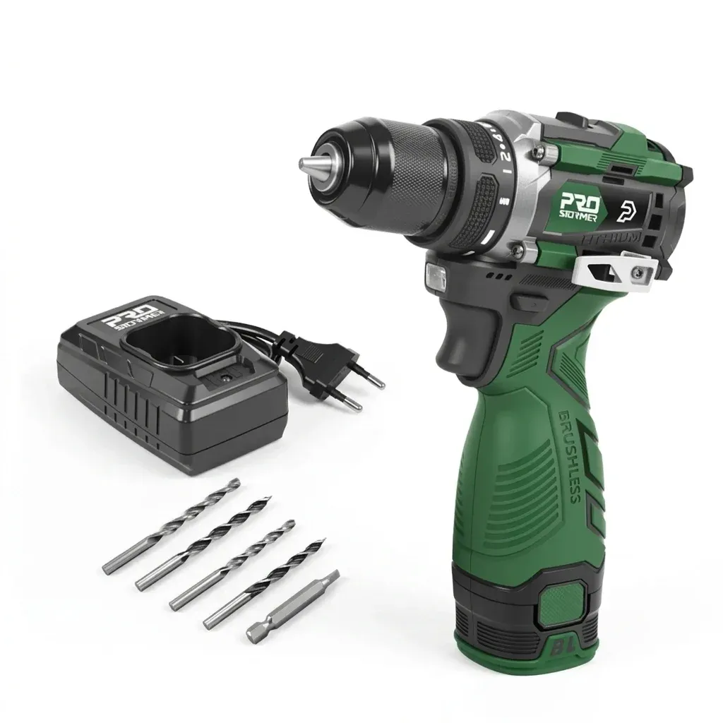 PROSTORMER 17V Brushless Cordless Drill 60Nm Compact Driver