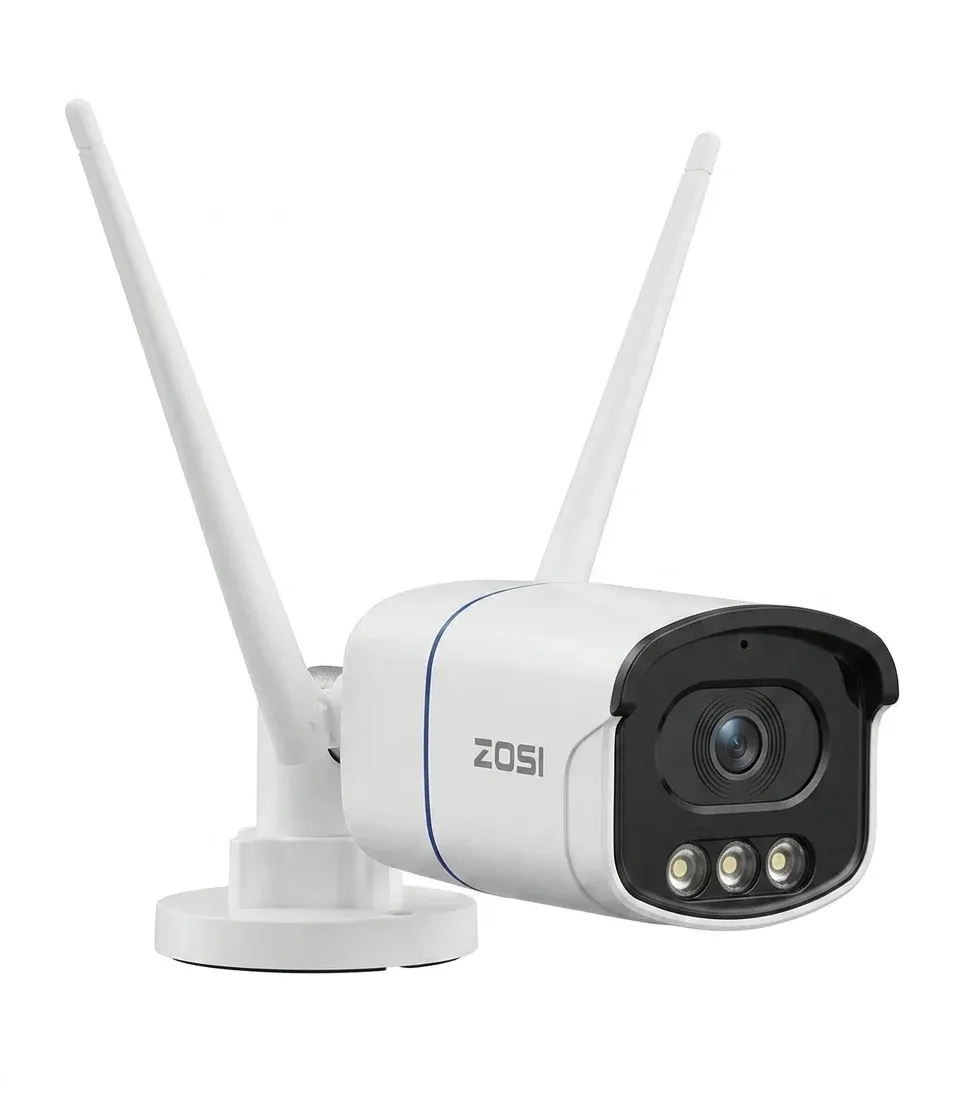 ZOSI white outdoor security camera