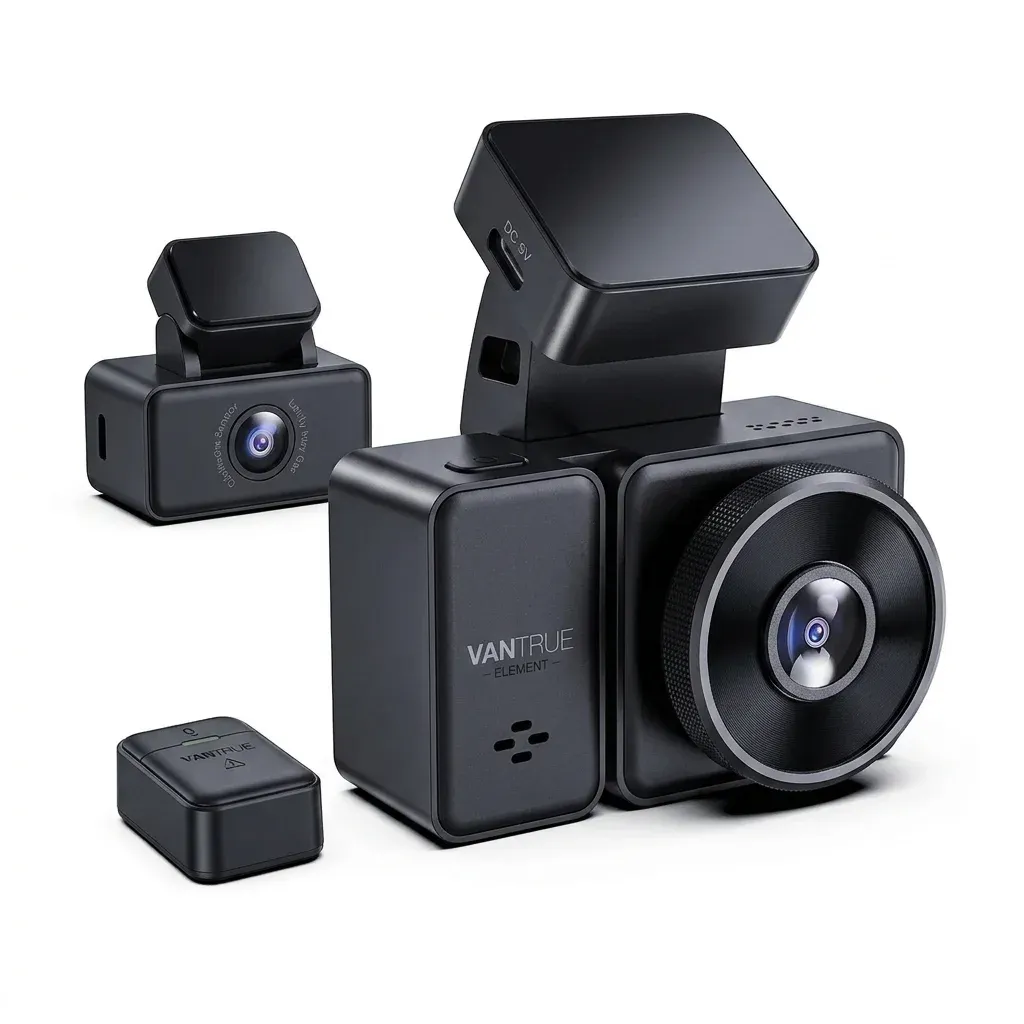 Vantrue E2 Dual 2.7K Front and Rear Dash Cam