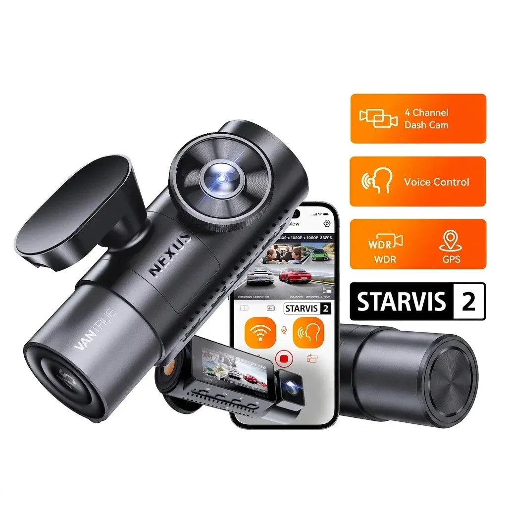 Vantrue N5 4-Channel 360° WiFi Dash Cam