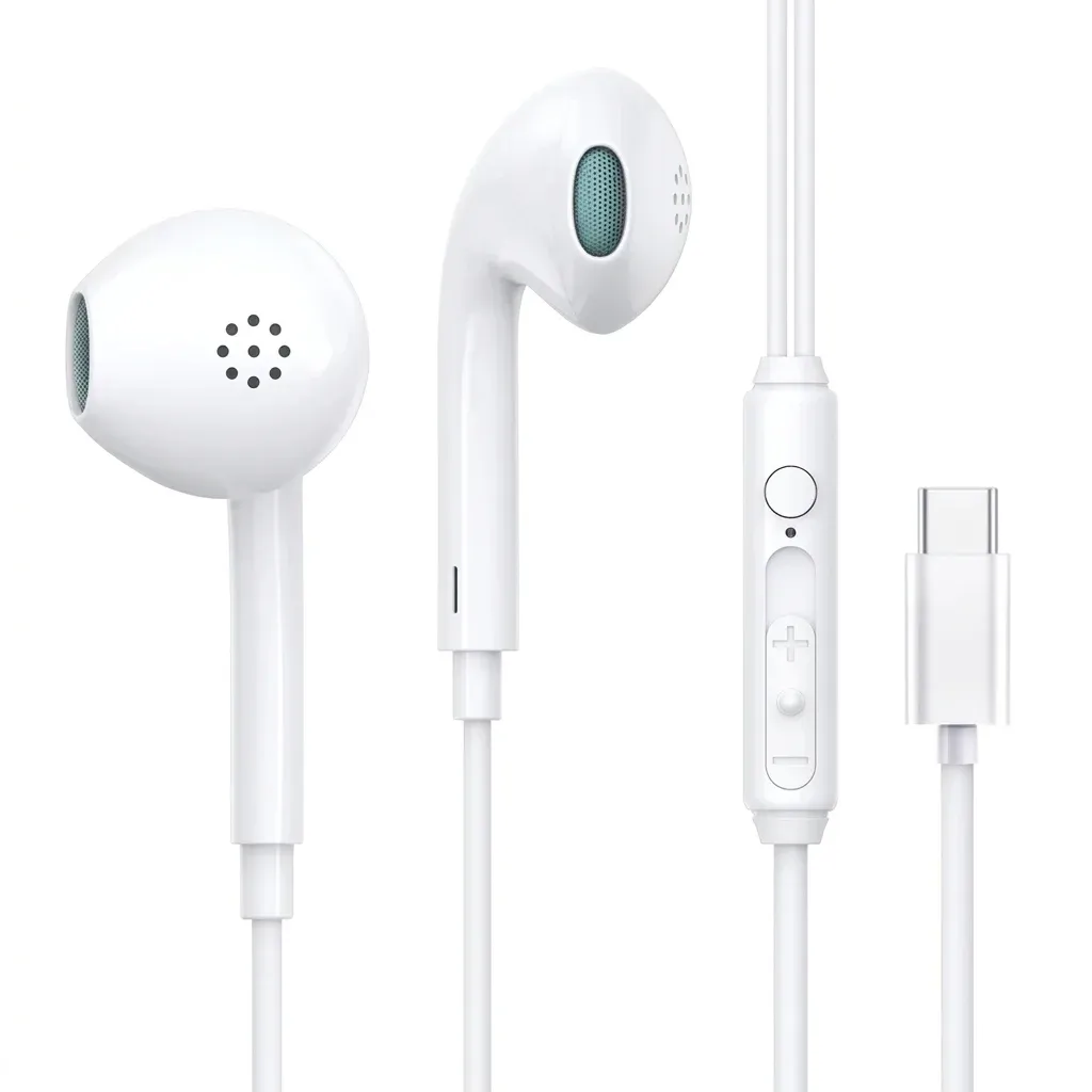TOPK Type-C Wired Earphones with Mic for Samsung and Xiaomi