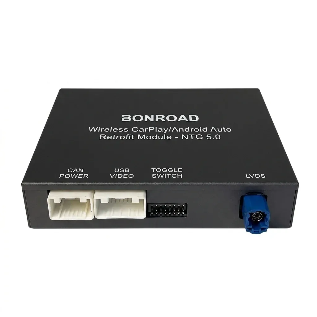 BONROAD Wireless CarPlay and Android Auto Retrofit Module for Mercedes NTG 5.0